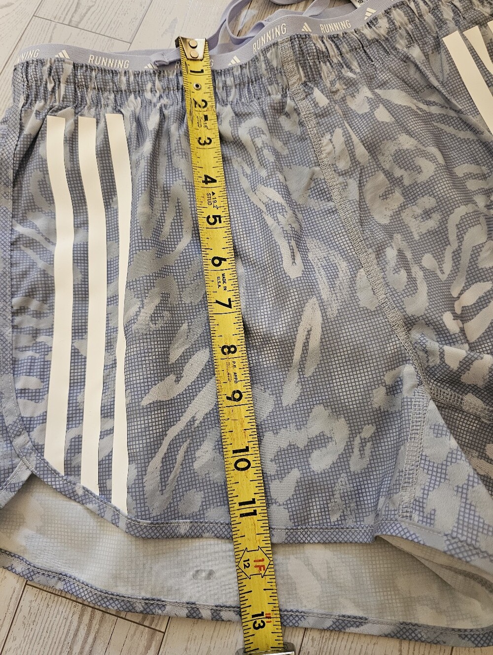 Adidas Blue White Running Shorts 3XS NWT 3 Stripe Athletic Activewear - Picture 10 of 10